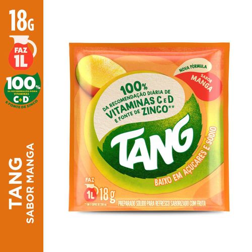 Refresco em pó sabor manga com 18g - Tang