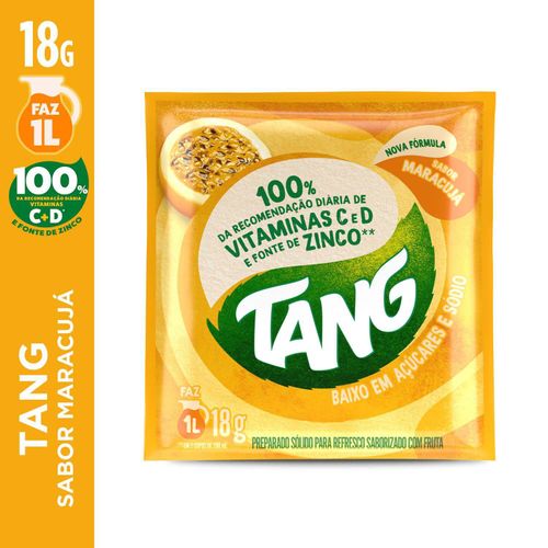 Refresco em pó sabor maracujá com 18g - Tang