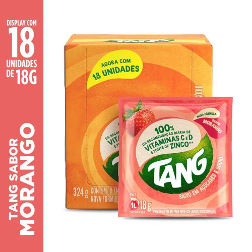 Refresco em pó sabor morango com 18g - Tang