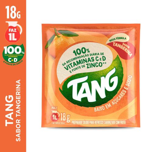 Refresco em pó sabor tangerina caixa com 18 unidades de 18g - Tang