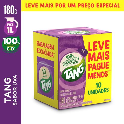 Refresco em pó sabor uva caixa com 18 unidades de 18g - Tang