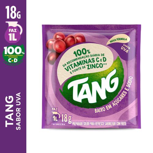 Refresco em pó sabor uva com 18g - Tang