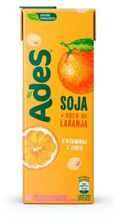 Refresco liquido de soja sabor laranja 1L - Ades