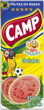 Suco sabor goiaba 200ml - Camp