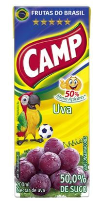 Suco sabor uva 200ml - Camp