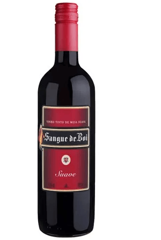 Vinho de mesa tinto suave 1l - Sangue de boi