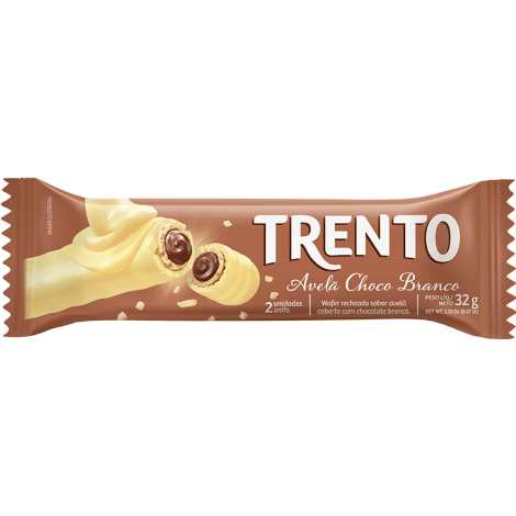 Chocolate branco com avelã com 32g - Trento