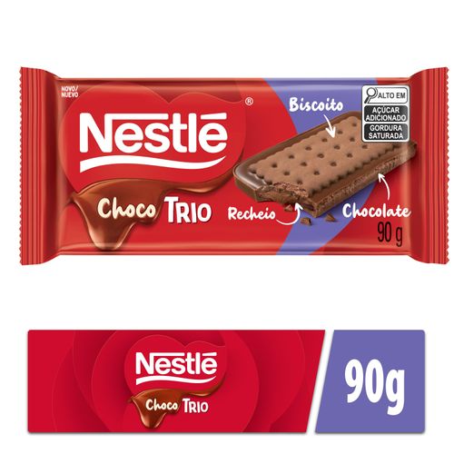 Chocolate Com Biscoito sabor Chocolate 90g - Nestle