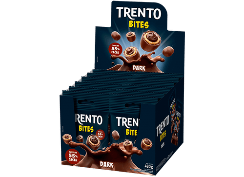 Chocolate Dark caixa com 12 unidades de 40g - Trento Bites