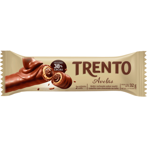 Chocolate sabor Avelã com 32g - Trento