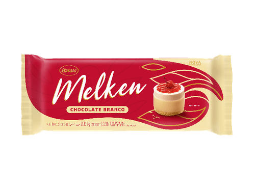 Cobertura em barra sabor chocolate branco com 1,01kg - Melken