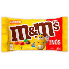 Confeito sabor Amendoim com 80g - M&M