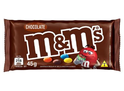 Confeito sabor Chocolate ao leite com 45g - M&M