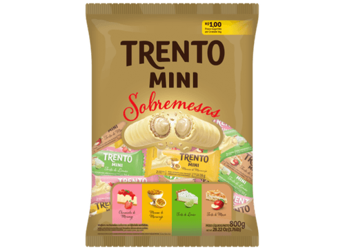 Trento Wafer Mini Sobremesas com 800g - Trento