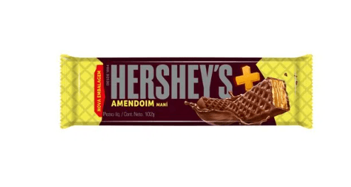 Wafer sabor mais amendoim com 102g - Hershey's