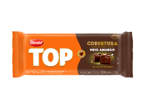 Cobertura em Barra sabor Chocolate Meio Amargo com 1,01Kg - Top