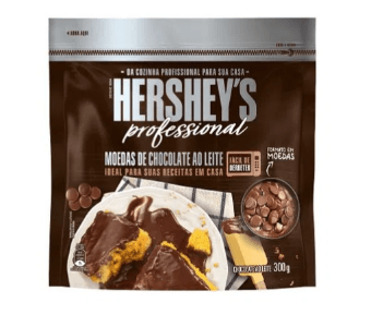 Cobertura em formato de moeda sabor ao leite com 300g - Hershey's