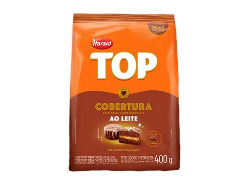 Cobertura em Gotas Chocolate ao Leite Pacote com 400g - Top