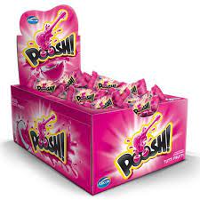 Chiclete sabor Tutti Frutti caixa com 200g - Poosh