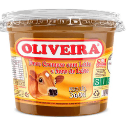 Doce de Leite cremoso com soro Pote de 360g - Oliveira