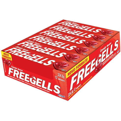 Drop's de bala sabor cereja caixa com 12 unidades - Freegells