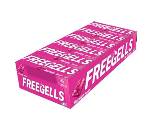 Drop's de bala sabor morango caixa com 12 unidades - Freegells