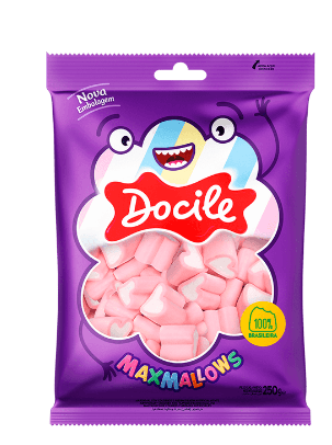 Maxmallows coração com 250g - Docile