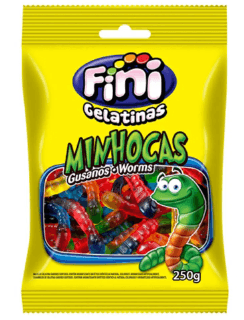 Minhocas Brilho Pacote com 250g - Fini