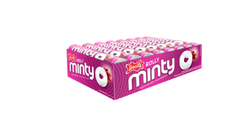 Pastilha Rolly Minty sabor cereja caixa com 16 unidades de 29g - Docile