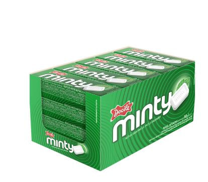 Pastilhas Minty sabor Hortelã caixa com 20 unidades de 17g - Docile