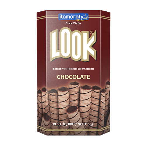 Stick Wafer Sabor Chocolate com 55g - Look