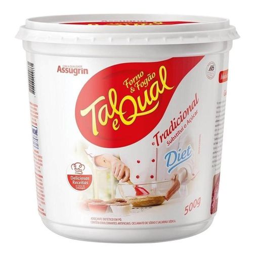 Adoçante Dietético em pó com 500g - Tal Qual