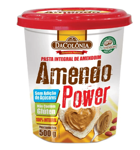 Pasta de amendoim com 500g-Amendo Power