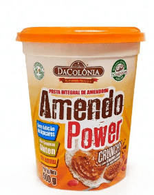 Pasta integral de amendoim crunchy com 500g-Amendo Power