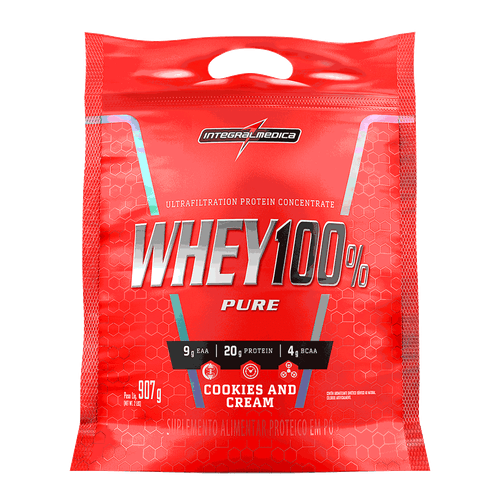 Whey 100% Pure sabor Cookies & Cream 907g - Integral Médica