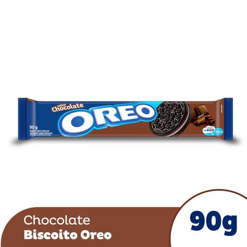 Biscoito recheado sabor chocolate pacote com 90g - Oreo