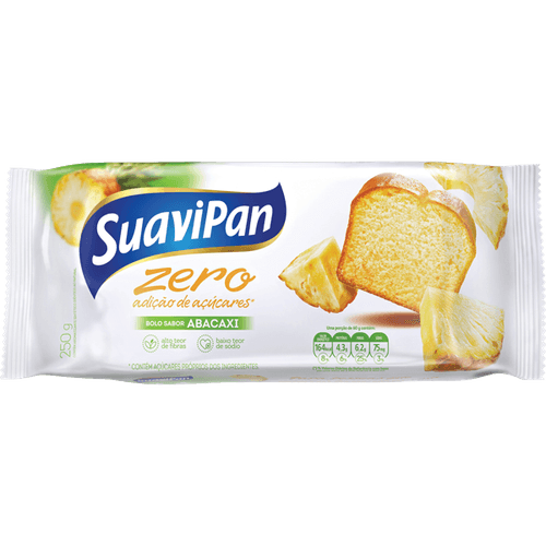 Bolo Zero sabor Abacaxi com 250g - SuaviPan