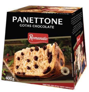 Chocottone com gotas de chocolate 400g - Romanato