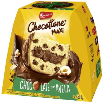 Chocottone Maxi com recheio de chocolate com avelã 500g - Bauducco