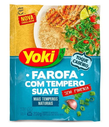 Farofa com tempero suave 200g - Yoki