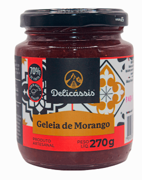 Geleia de morango 270g - Delicassis