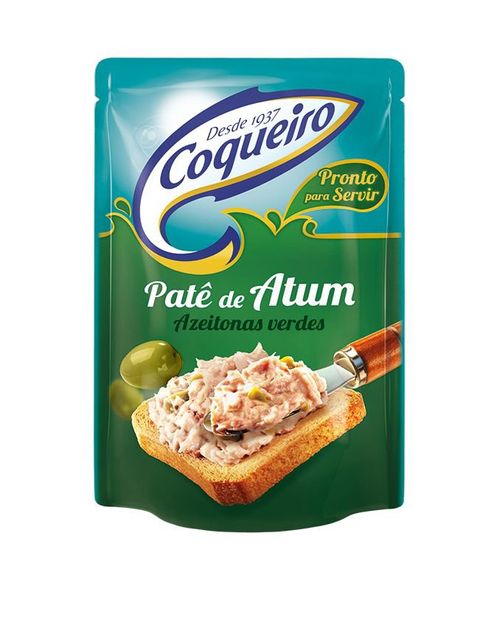 Patê de atum com azeitonas verdes 170g - Coqueiro