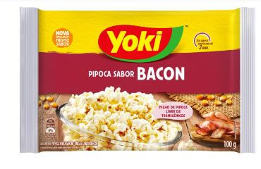 Pipoca de micro-ondas sabor bacon 100g - Yoki