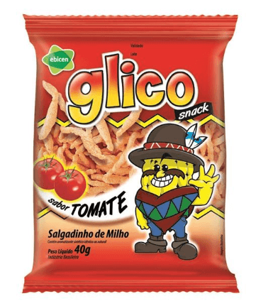 Salgadinho sabor tomate 40g - Glico