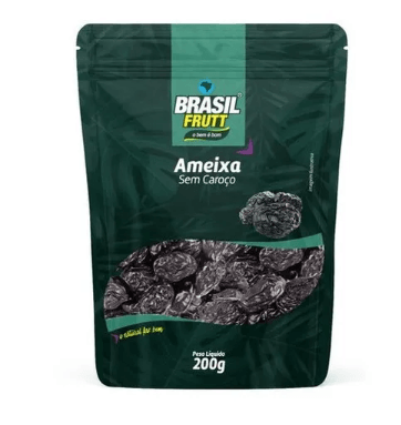 Ameixa sem caroço  Pacote com 200g - Brasil Frutt