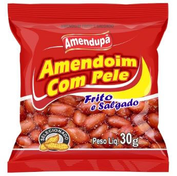 Amendoim com pele 5 unidades de 30g - Amendupã