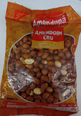 Amendoim cru tipo 2 com 500g - Amendupã