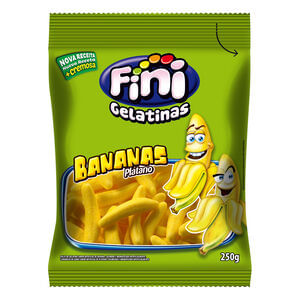 Bala bananas Pacote com 250g - Fini