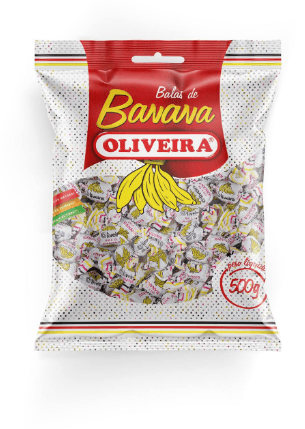 Bala de banana com 500g - Oliveira