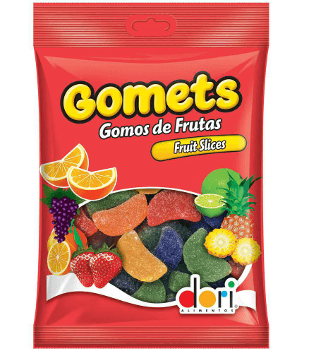 Bala de goma sabor fruit slices com 700g - Gomet's